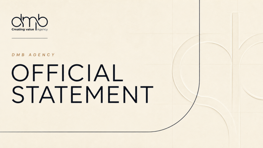 Official statement from DMB Agency